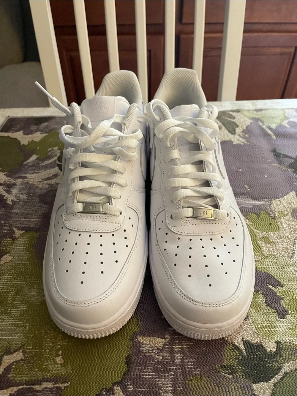 Nike All-White Air Force Low-Top Sneakers
